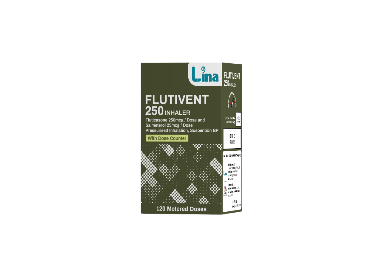 Flutivent 250 inhaler manufacturerd by Lina
